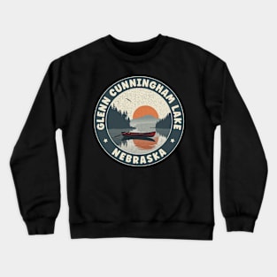 Glenn Cunningham Lake Nebraska Sunset Crewneck Sweatshirt